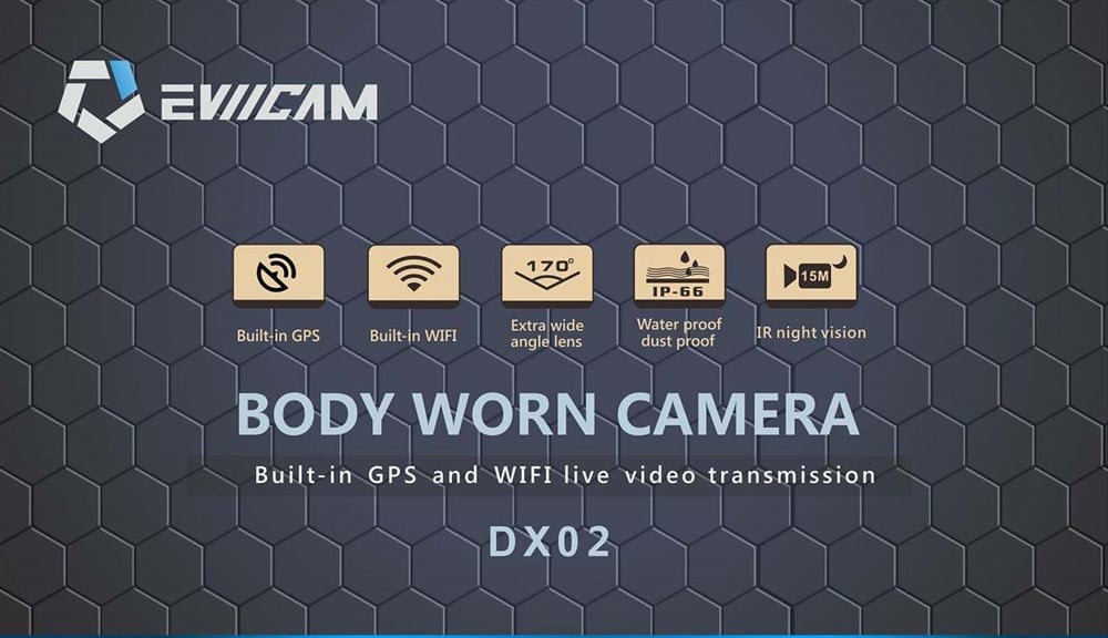 Eviicam DX02 Profesyonel Yaka Güvenlik Kamerası