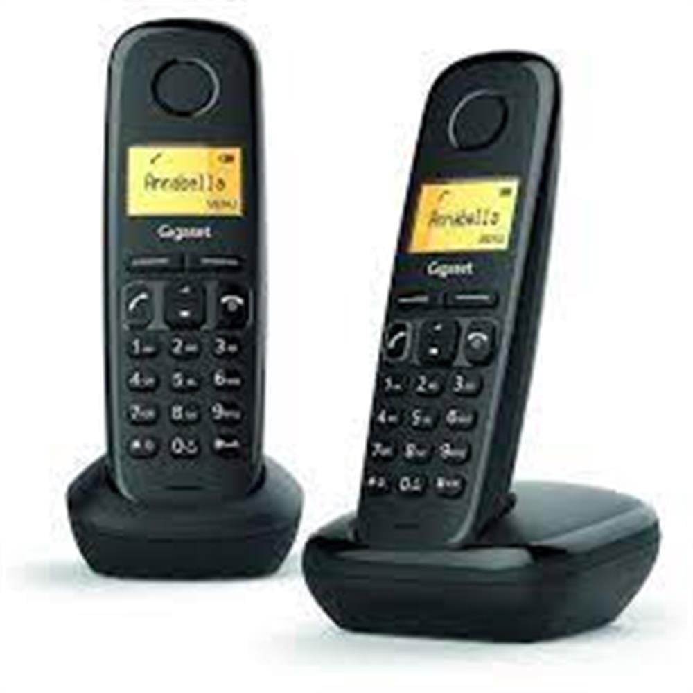 Gigaset 1 Harici 2 Dahili Dect Telsiz Kablosuz Telefon Santrali Siyah