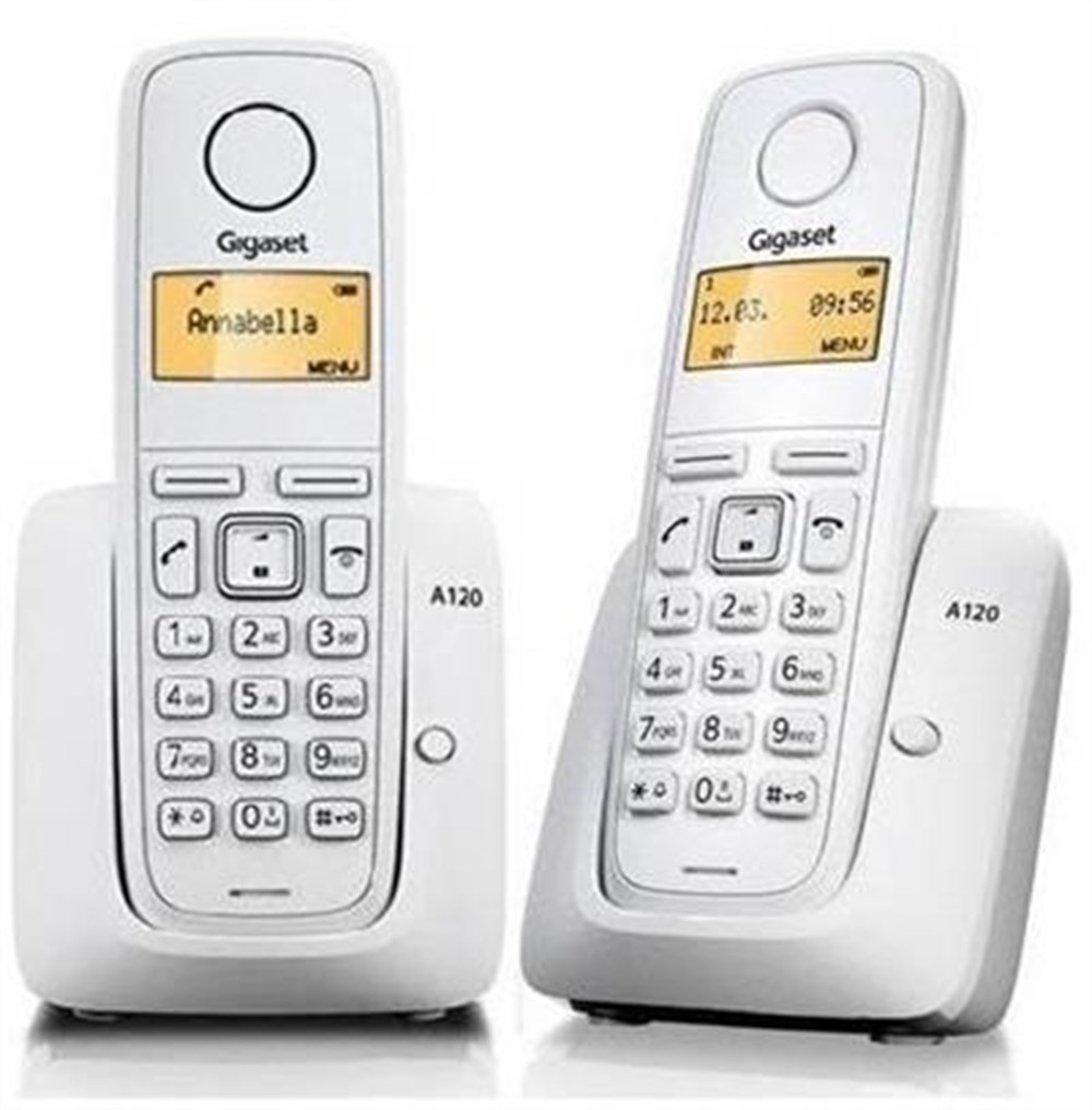 Gigaset A120 Duo 2 Ahizeli Dect Telsiz Telefon Beyaz