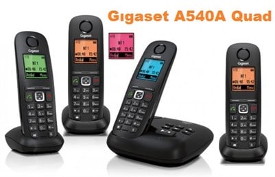 Gigaset A540A Quad Telesekreterli Telsiz Telefon