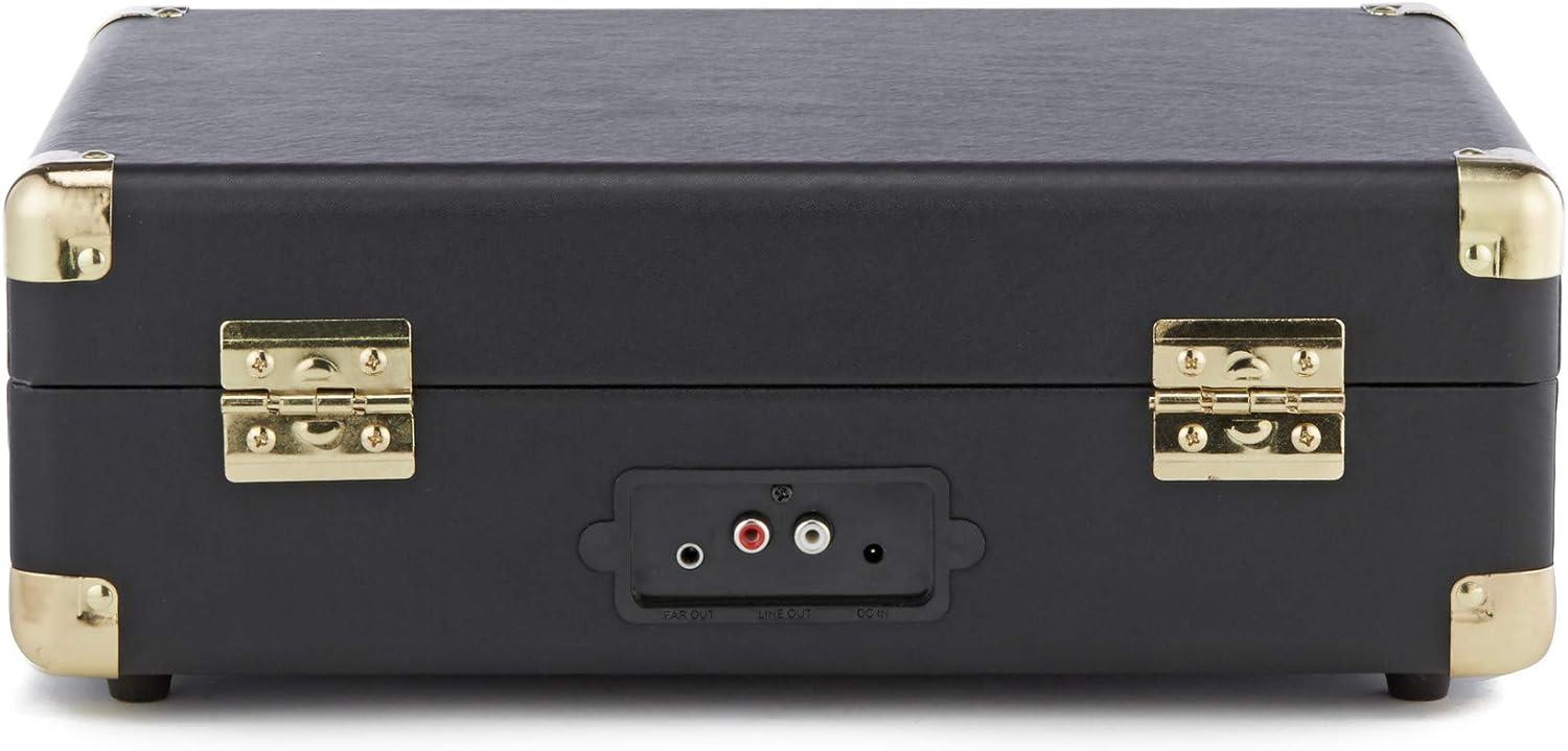 GPO Soho Çanta Pikap Çalar Stereo Hoparlör Siyah