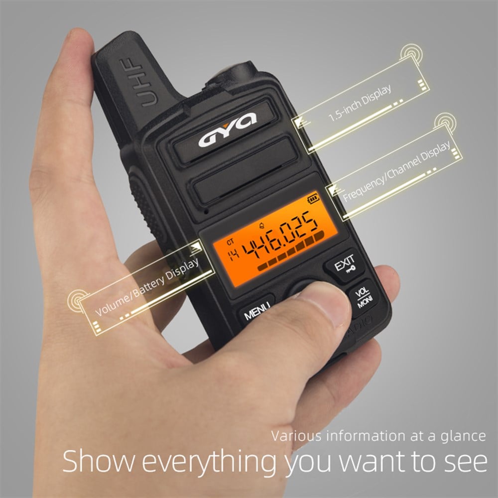 GYQ Q210 Dijital Mini Pmr El Telsizi (2'li Set)