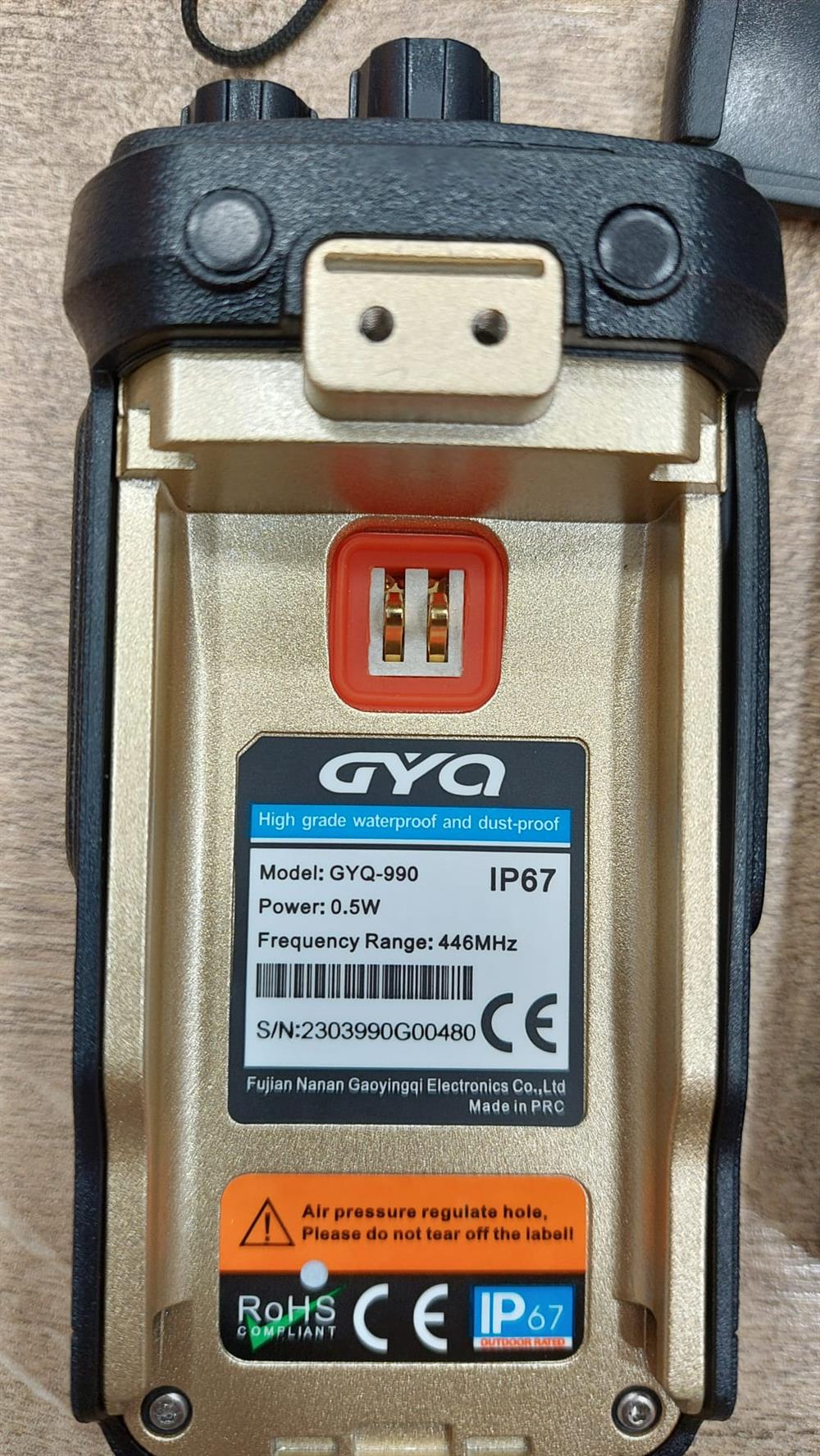 GYQ Q990 Pmr El Telsizi 15 Km IP67 Su Geçirmez (Tekli Paket)