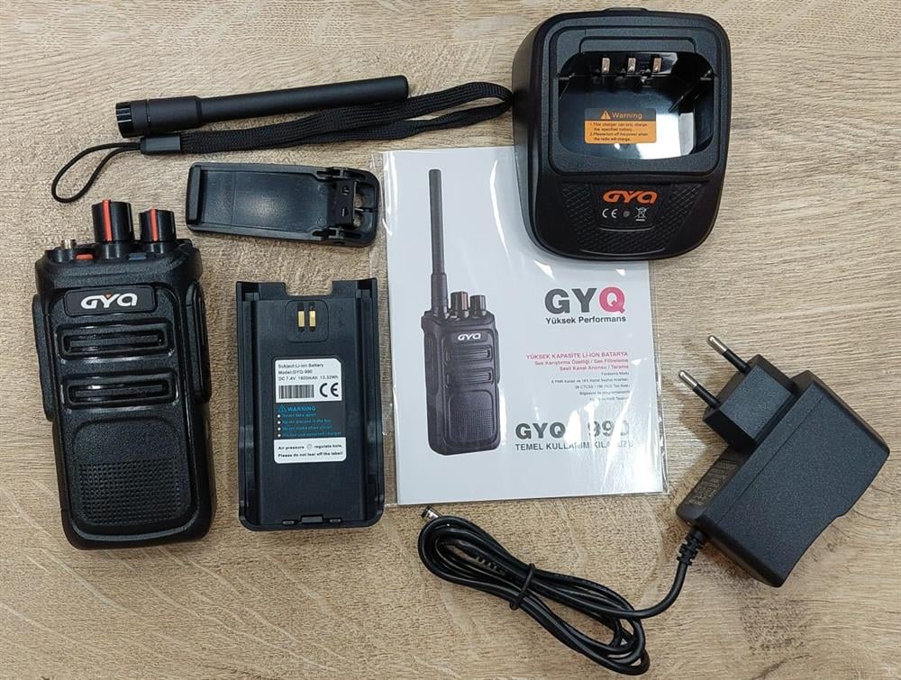 GYQ Q990 Pmr El Telsizi 15 Km IP67 Su Geçirmez (Tekli Paket)