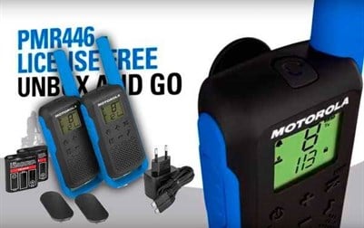 Motorola TLKR T62 Mavi Açık Alan 8Km PMR El Telsizi