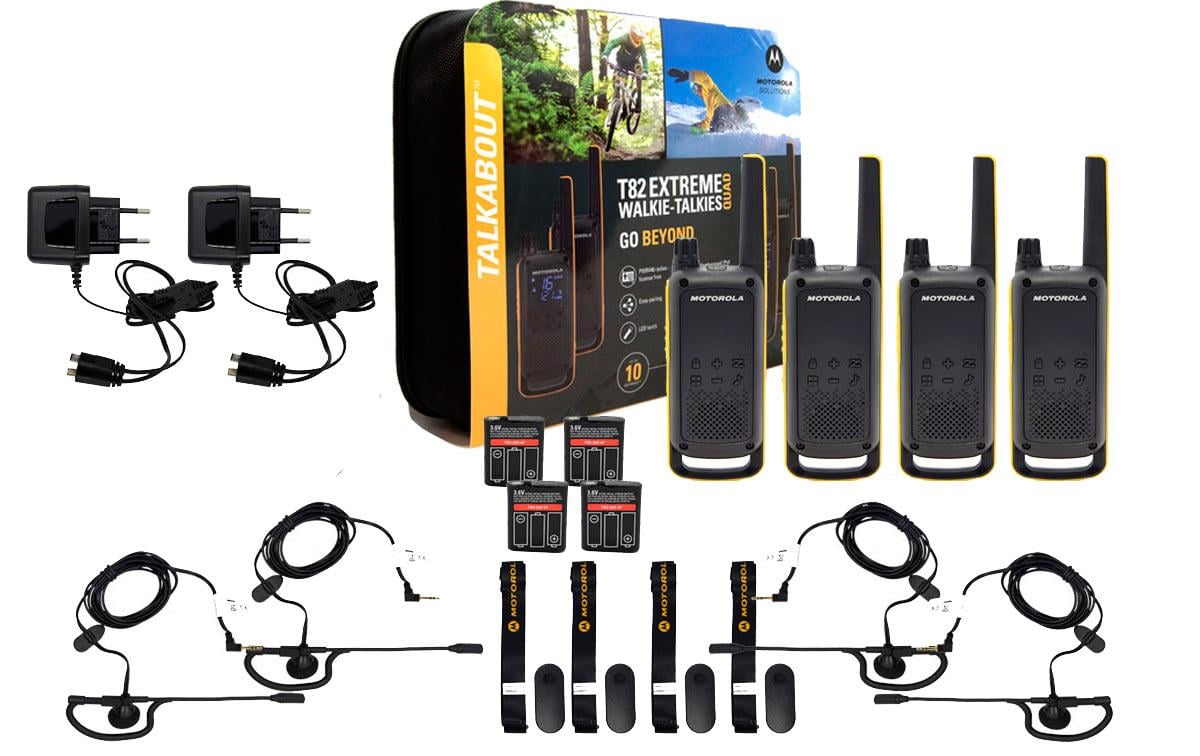 Motorola TLKR-T82 Extreme Quad PMR Telsiz (4'lü Set)