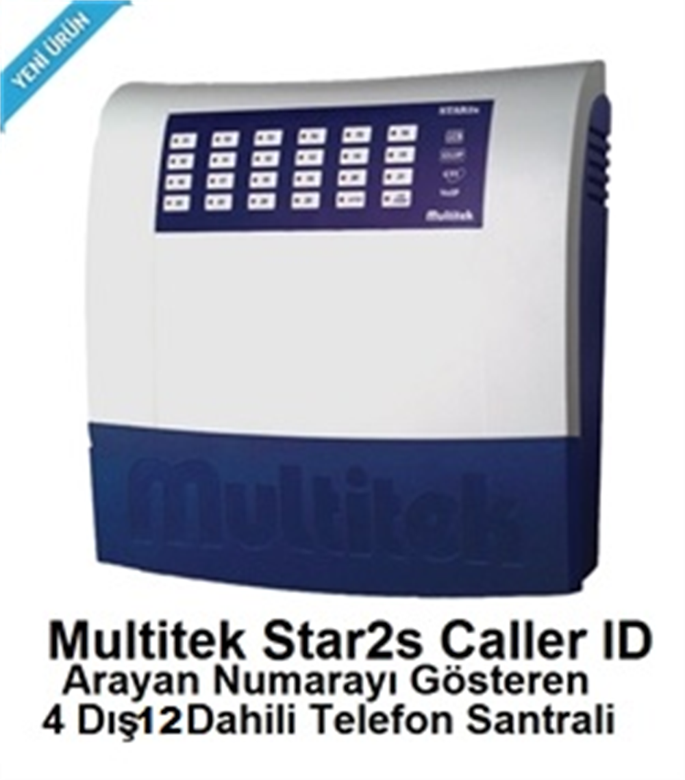 Multitek Star 2s Caller ID 4-12 Telefon Santrali