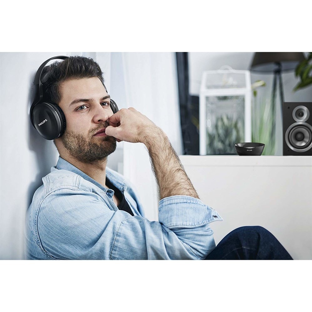 Philips SHD8850/12 Kulaküstü TV Kablosuz Kulaklık, Siyah