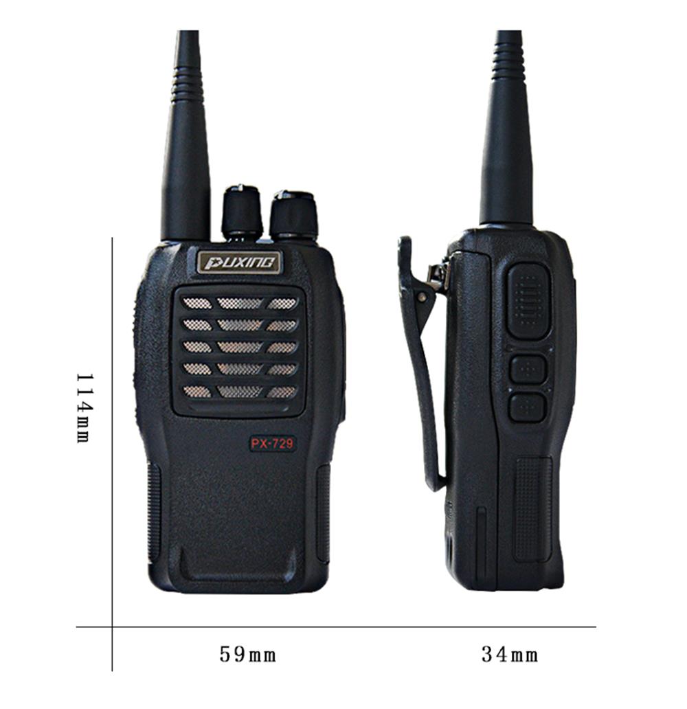 Puxing PX-729 Profesyonel Pmr 446 El Telsizi (Tekli Set)