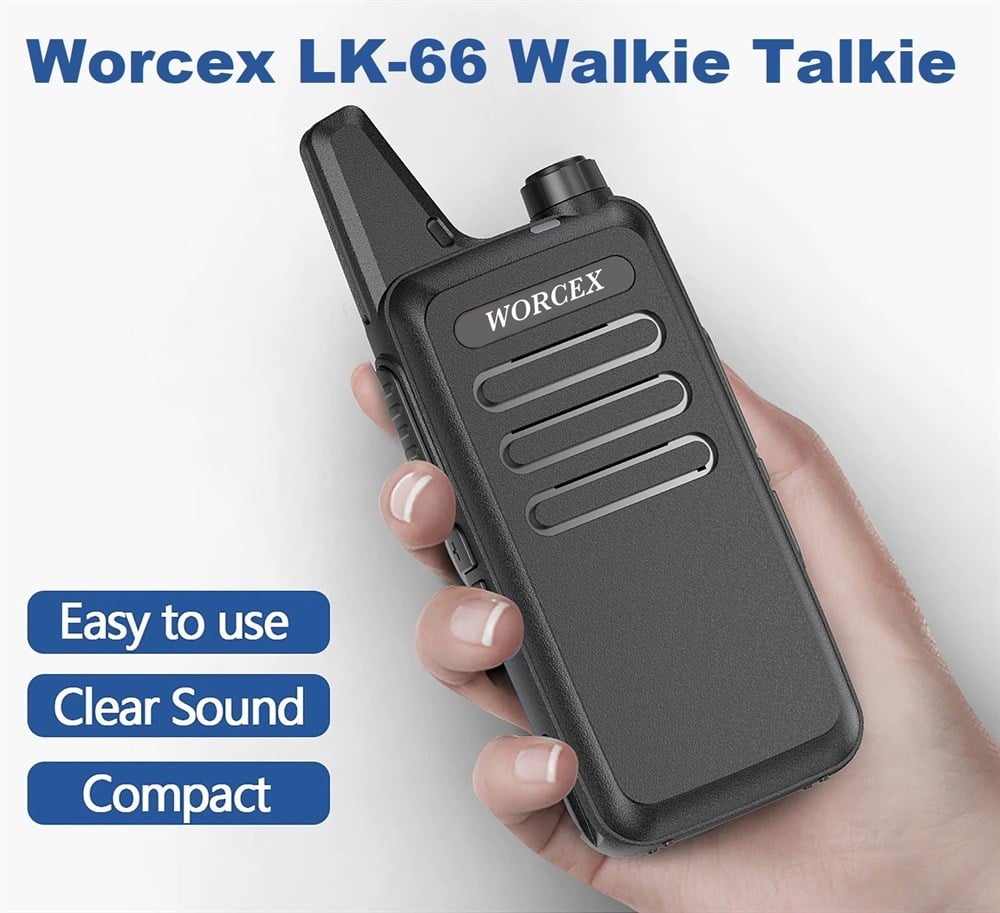 Worcex LK-66 Açık Alan 15Km Mesafeli Pmr Telsiz (2'li Paket)