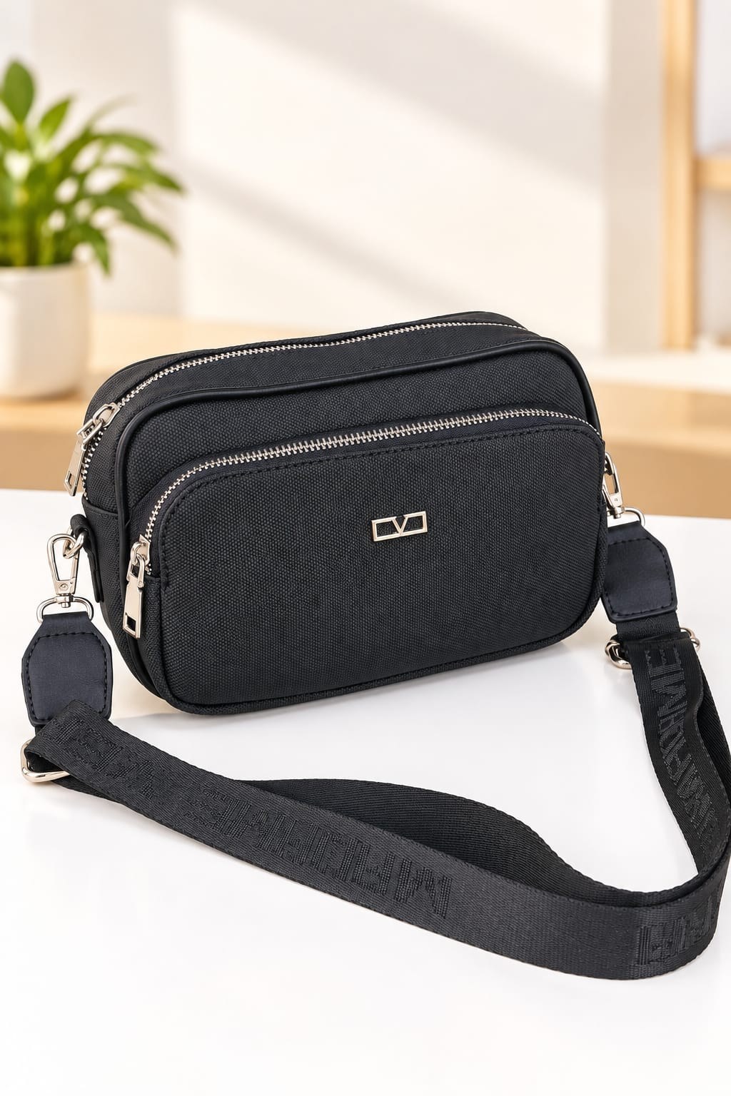 Kadın Omuz Çanta MV025 Lacoste Siyah