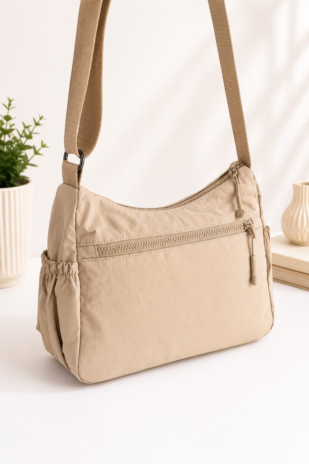 Martella Kadın Kipling Kumaş Postacı Çanta M15 Bej