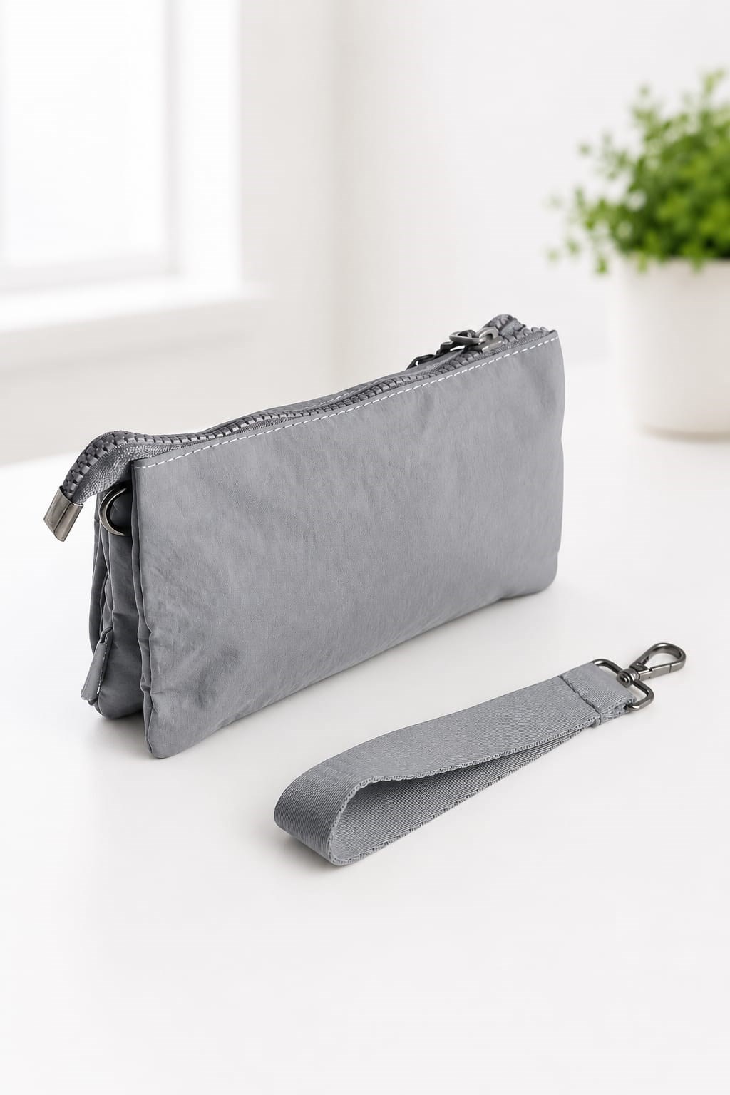 Martella Kipling Kumaş Clutch Çanta M113 Gri