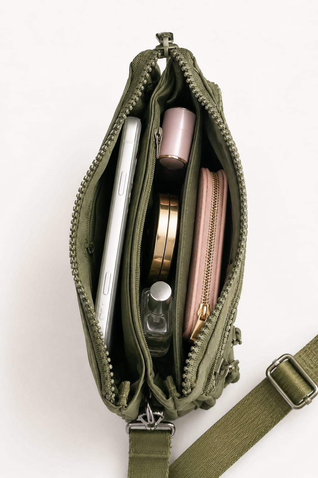 Martella Kipling Kumaş Clutch Çanta M113 Yeşil