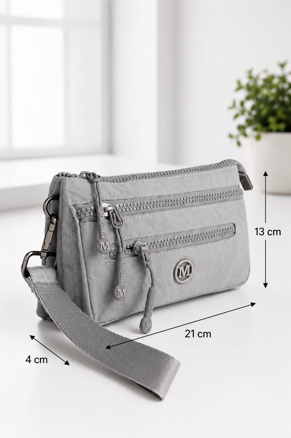 Martella Kipling Kumaş Clutch Çanta M113 Gri