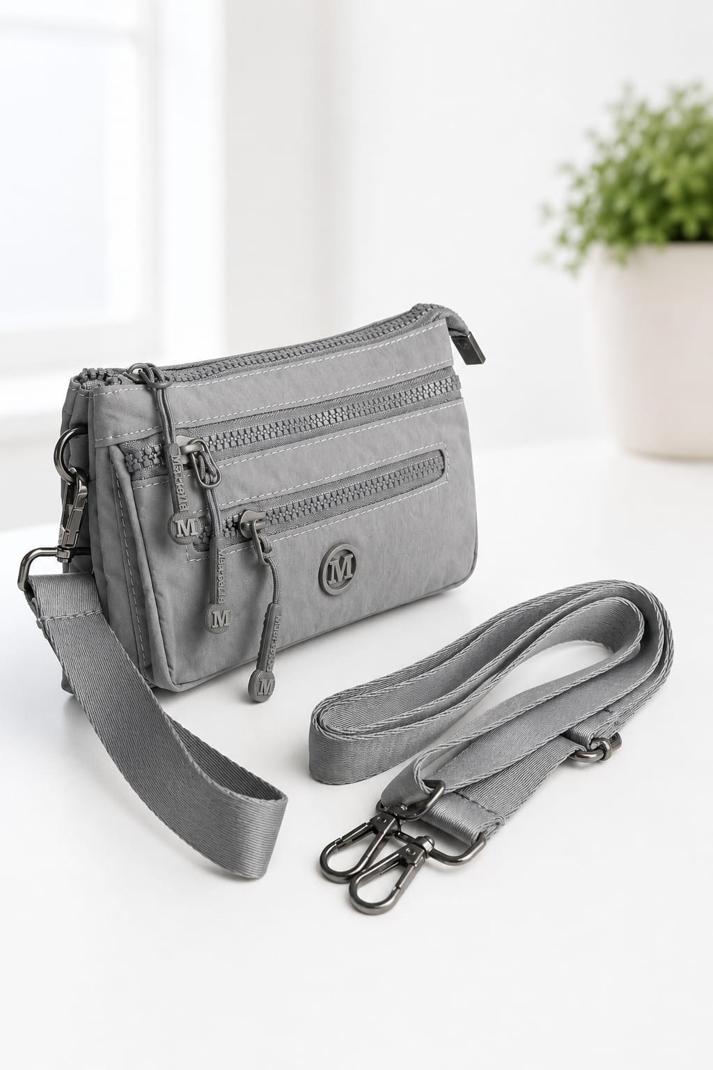 Martella Kipling Kumaş Clutch Çanta M113 Gri