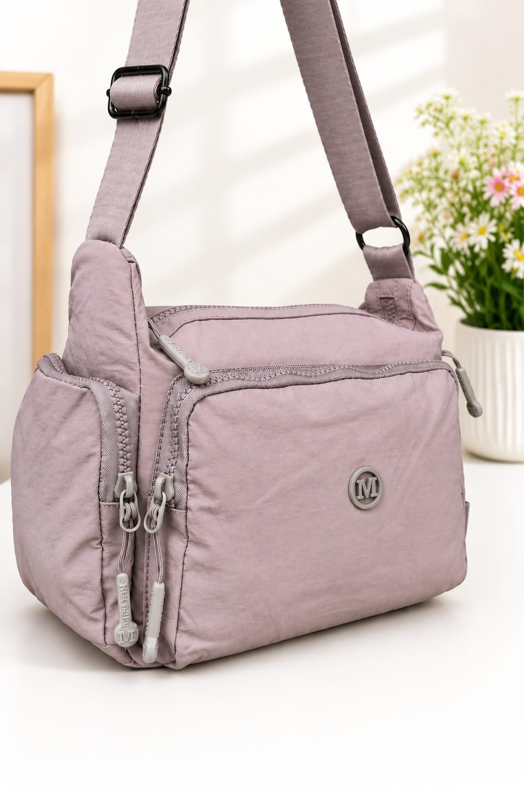 Martella Kipling Kumaş Postacı Çanta M17 Pembe