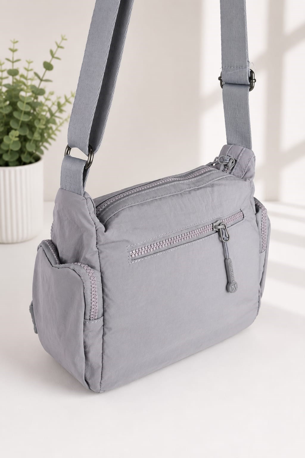 Martella Kipling Kumaş Postacı Çanta M17 Gri