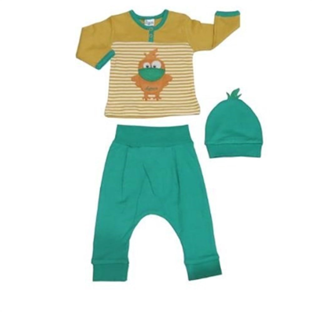 Begisa 2 Li Şalvarlı Uzunkol Bebek Takım 