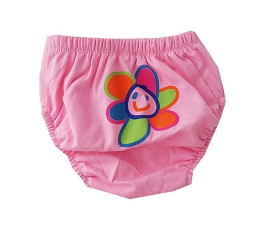 PooPe's %100 Pamuklu Yıkanabilir Kız Bebek & Çocuk Alıştırma Kilodu 3 Adet