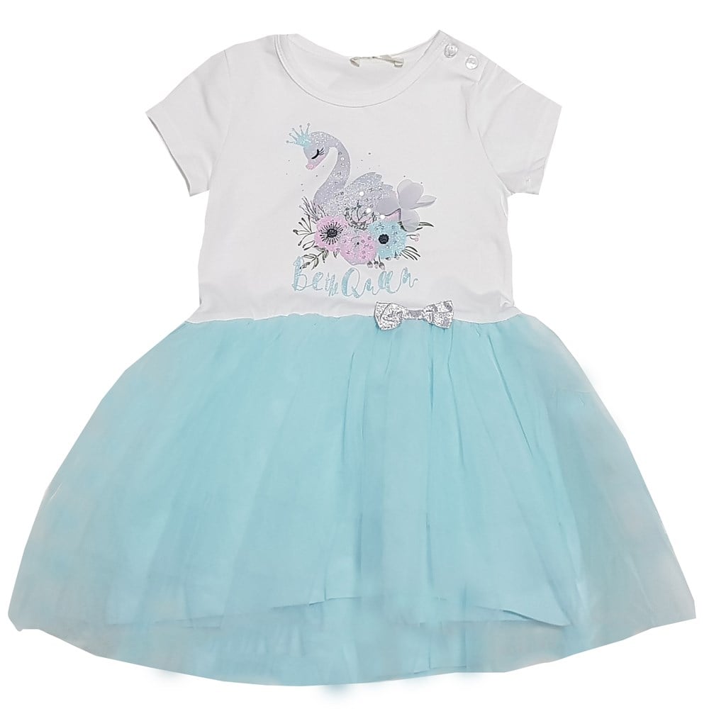 Yeşil Kız Bebek & Çocuk Tütülü Elbise