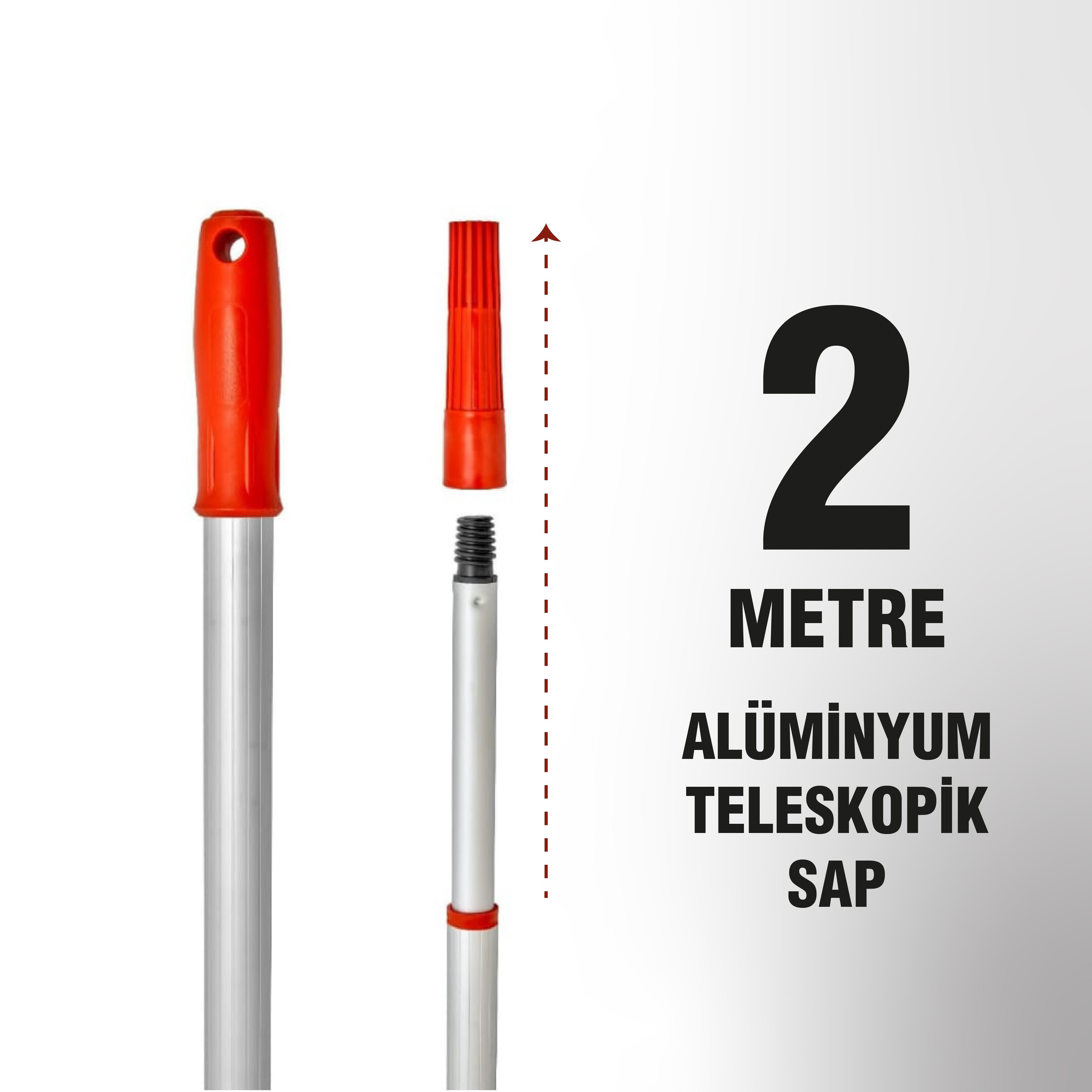 Ermet M010 Alüminyum Teleskopik Sap 2 MT
