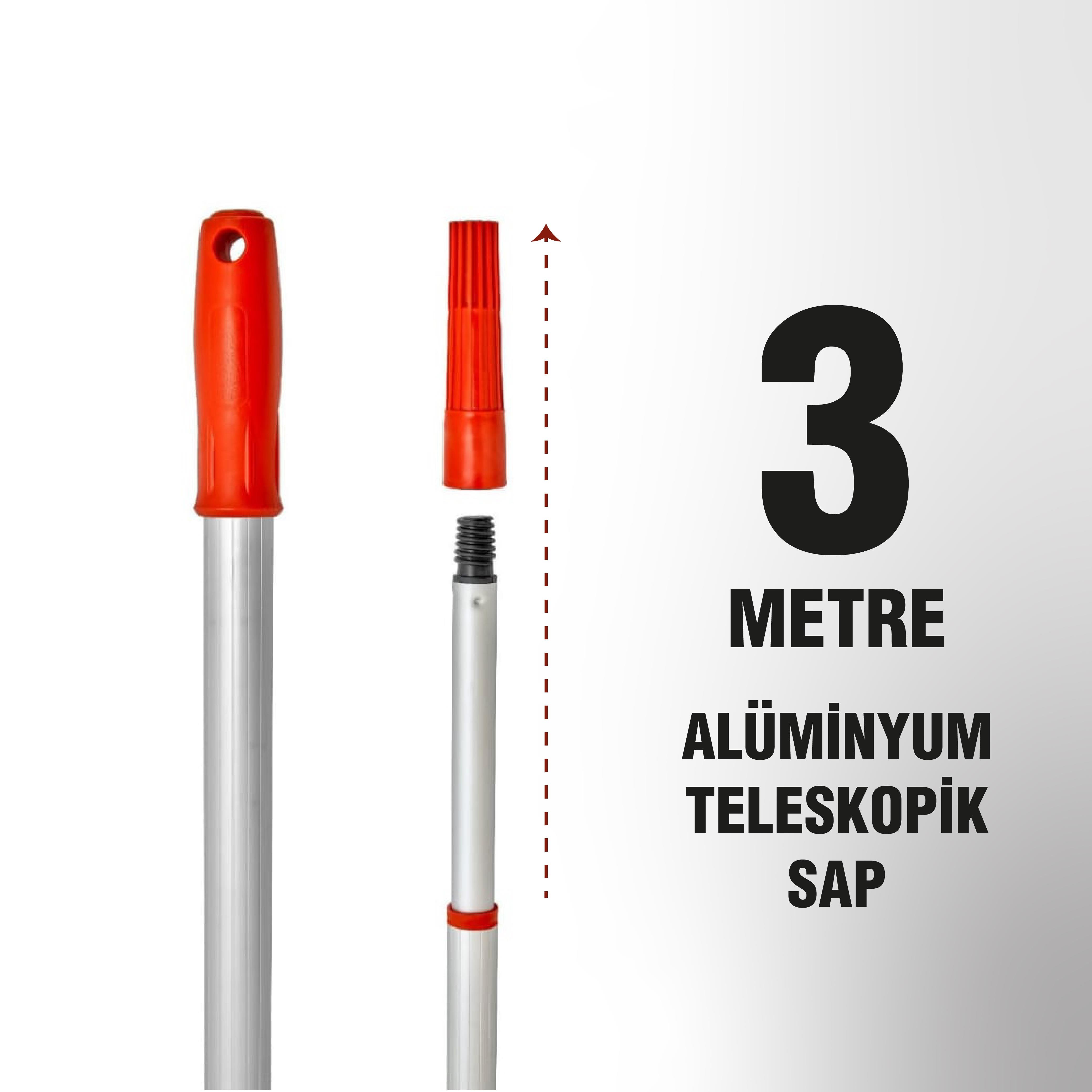 Ermet M011 Alüminyum Teleskopik Sap 3 MT