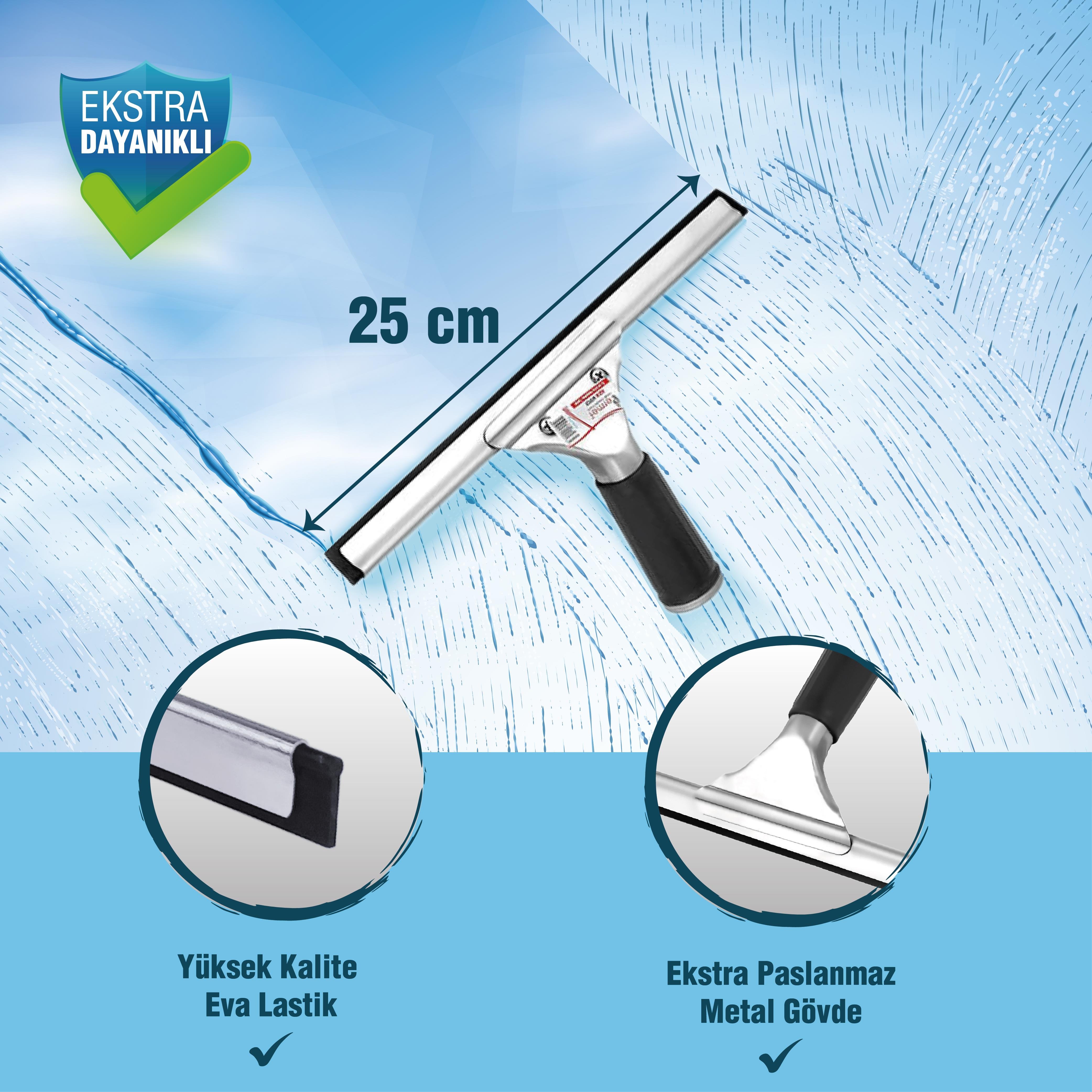 Ermet Y060 25 CM Extra Paslanmaz Metal Camsil