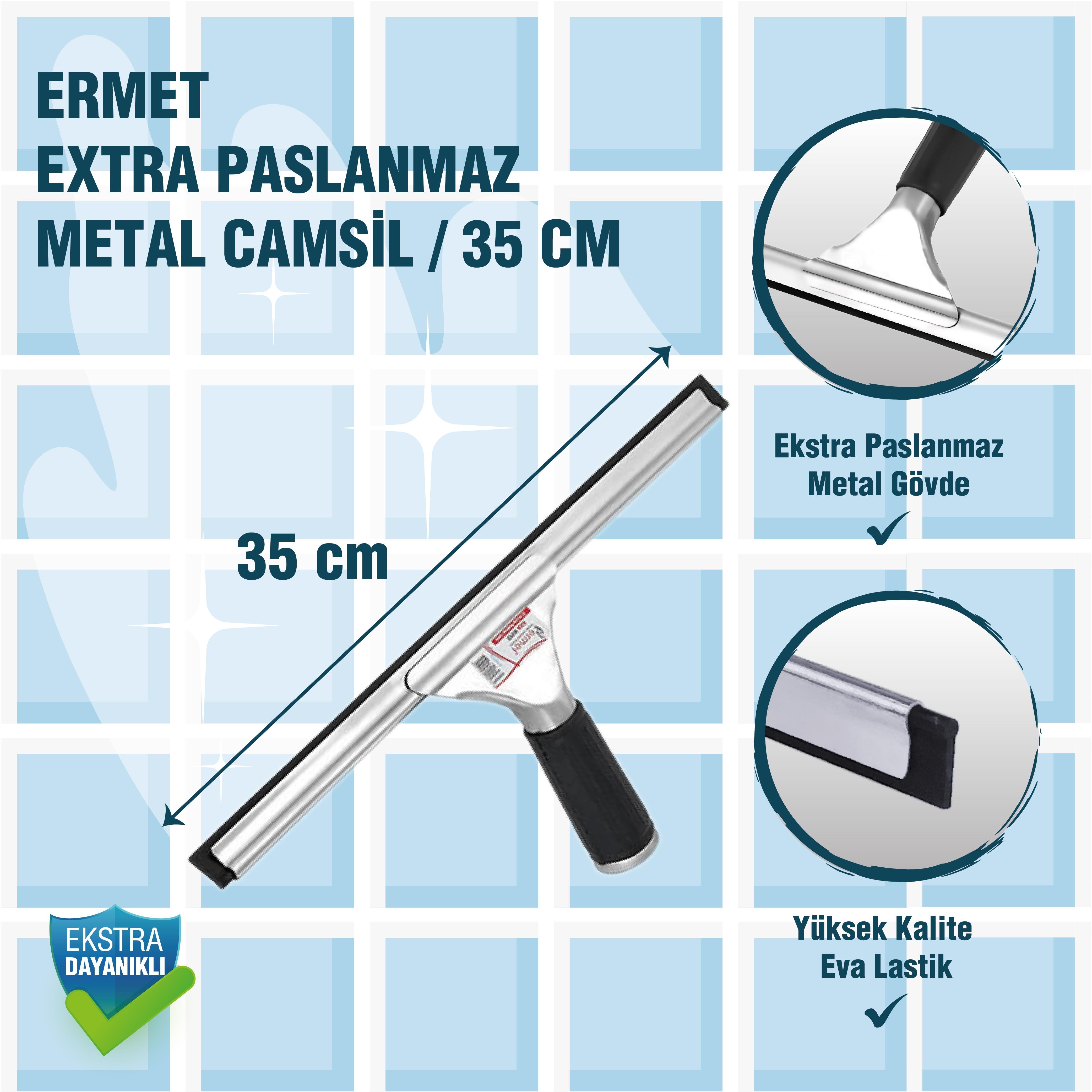 Ermet Y061 35 CM Extra Paslanmaz Metal Camsil