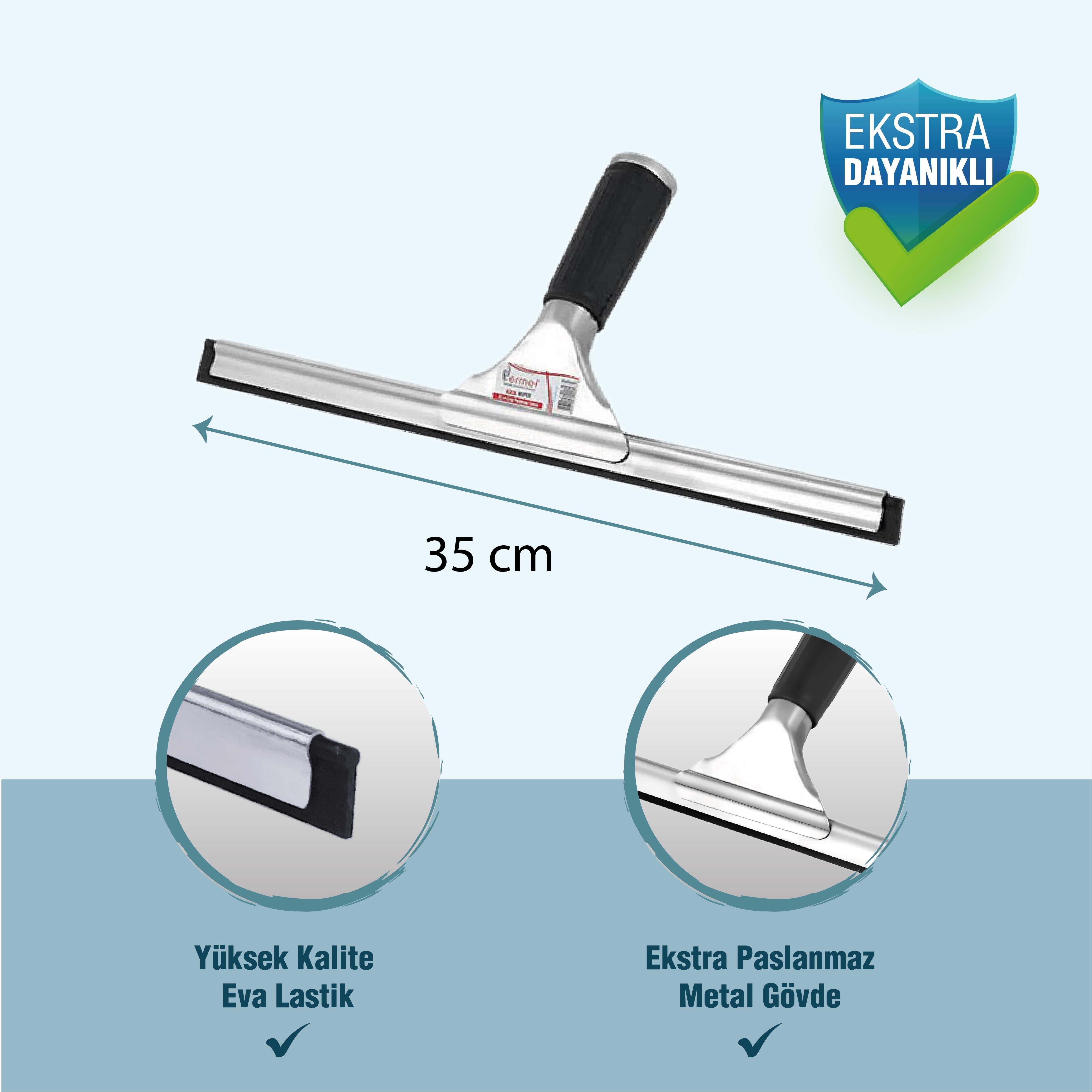 Ermet Y061 35 CM Extra Paslanmaz Metal Camsil