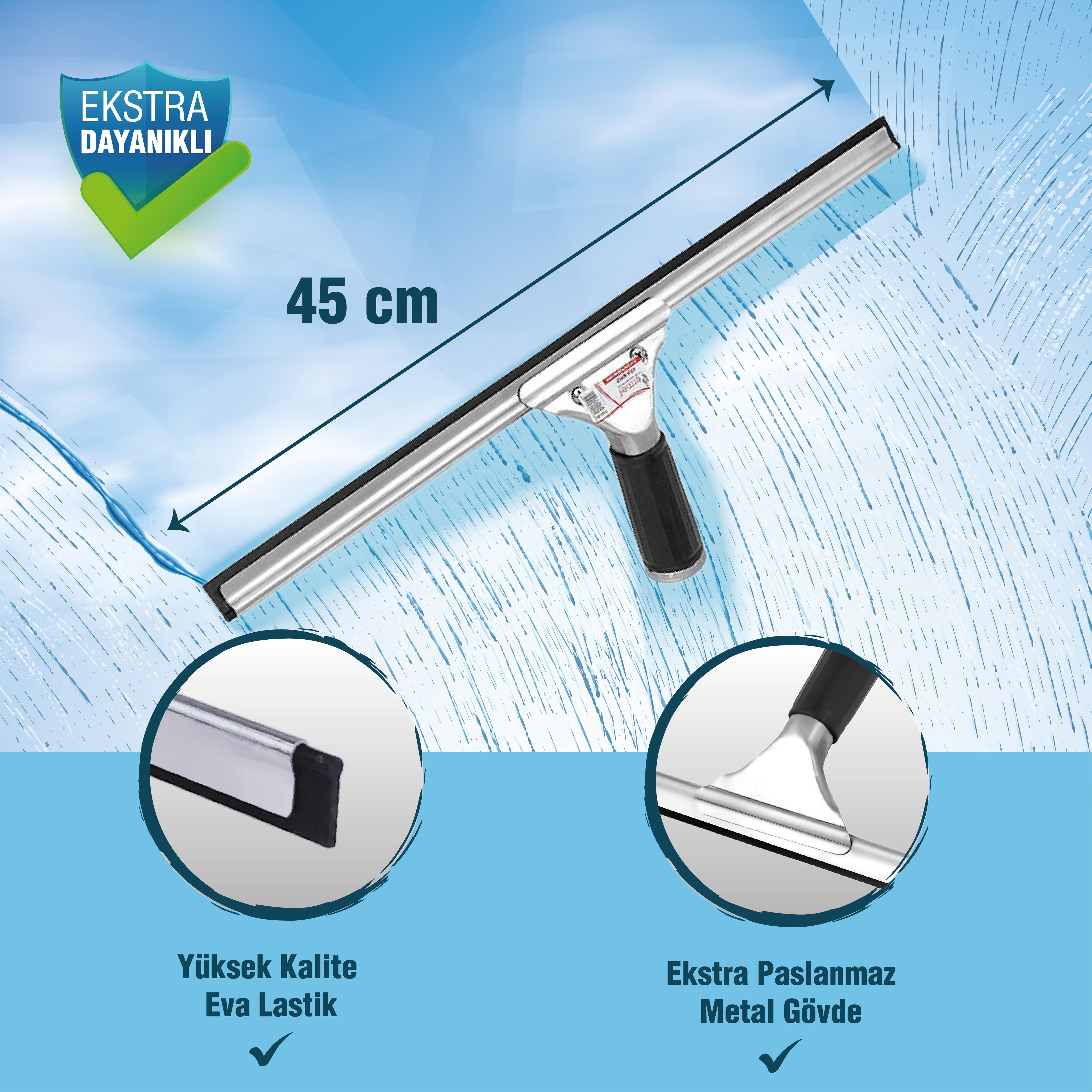 Ermet Y062 45 CM Extra Paslanmaz Metal Camsil