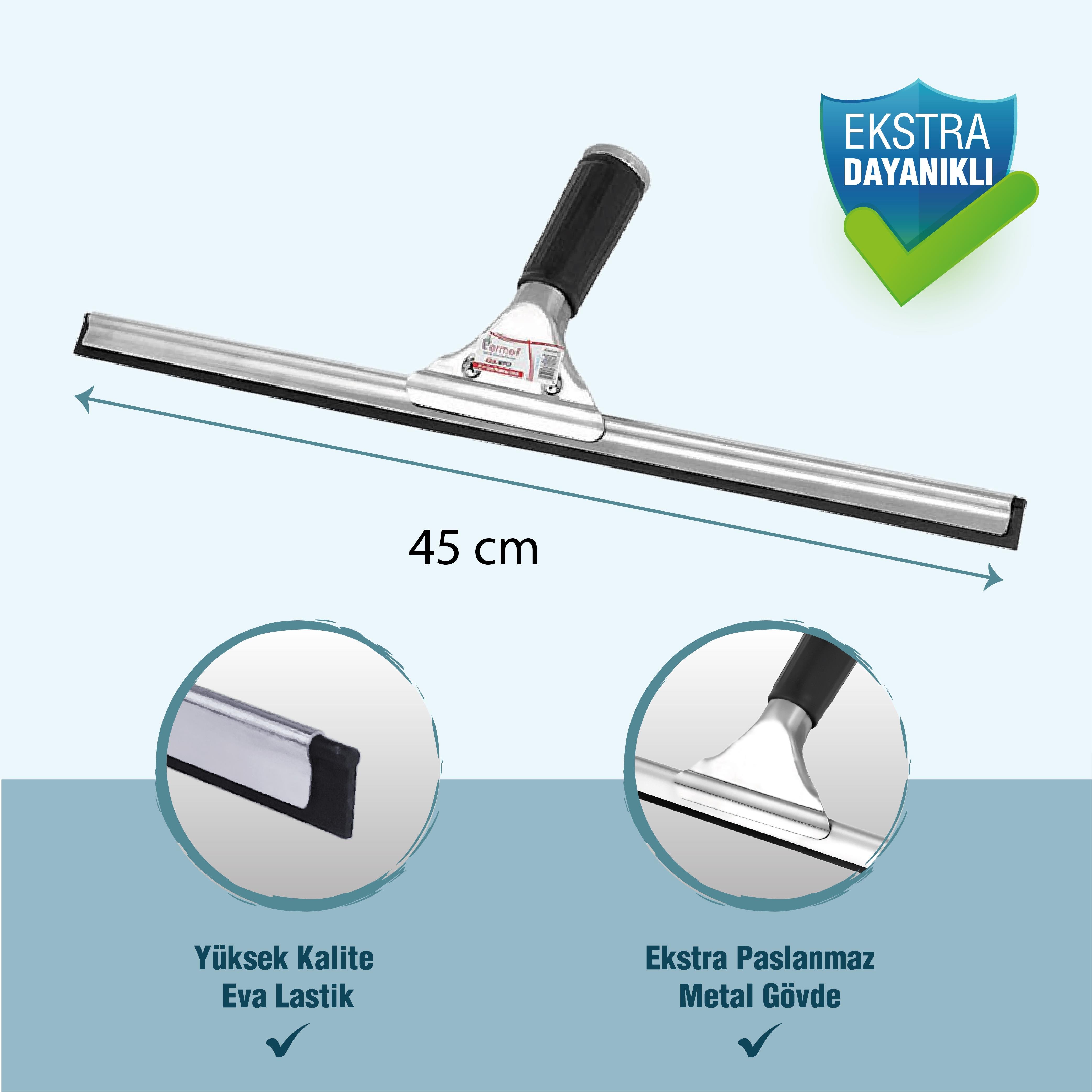Ermet Y062 45 CM Extra Paslanmaz Metal Camsil
