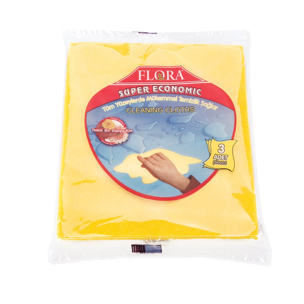 Flora F027 3'lü Temizlik Bezi