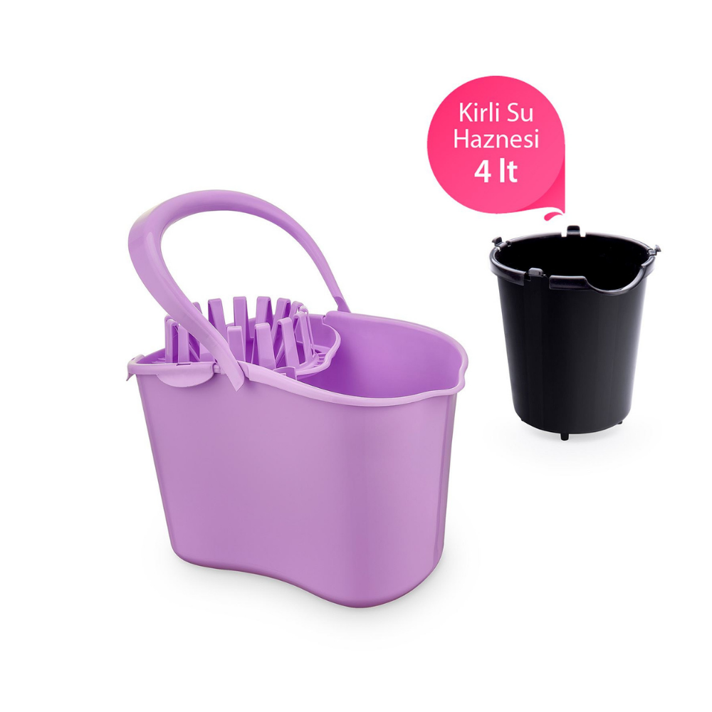 Flora F059 Kirli Su Hazneli Temizlik Kovası Asorti