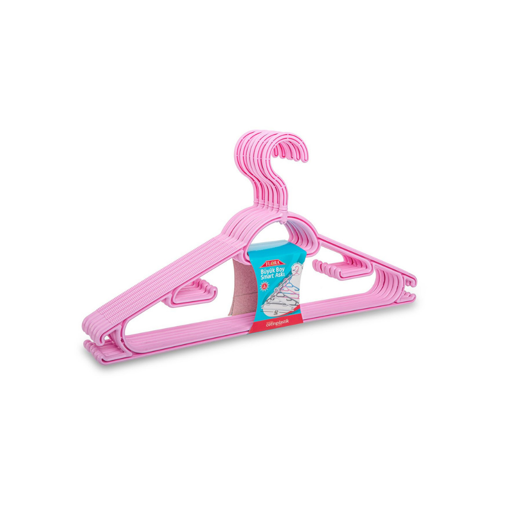 Flora F312 Smart Elbise Askısı 6'lı Asorti