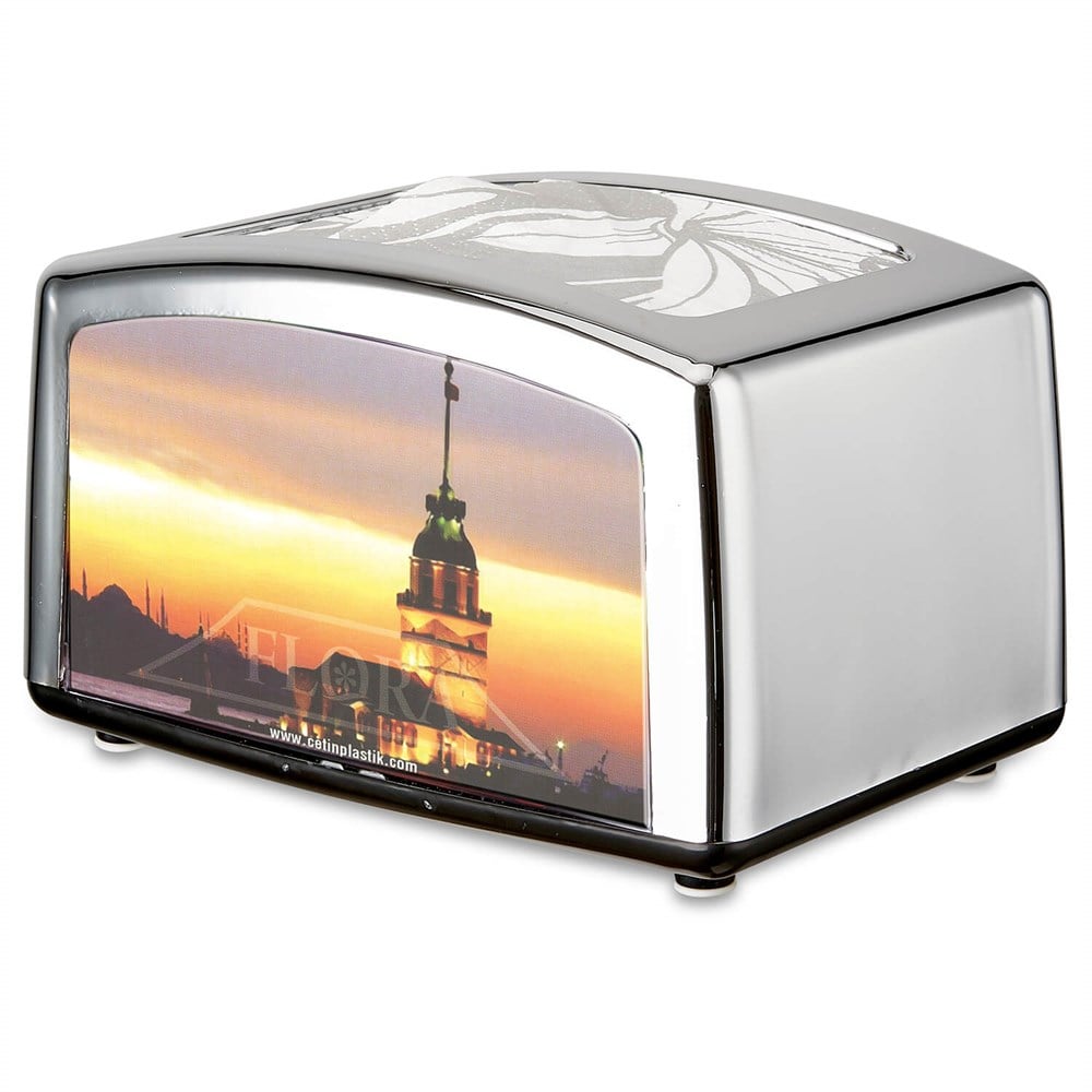 Flosoft F031 Peçetelik Yatay Krom