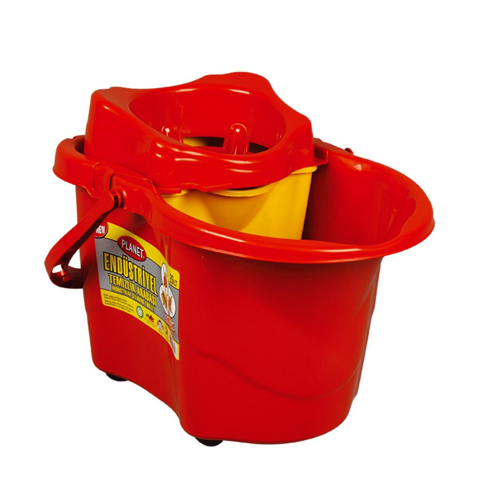 Uğurlar UP610 20 LT Endüstriyel Sıkma Kova Eko (Tekerlekli) Asorti