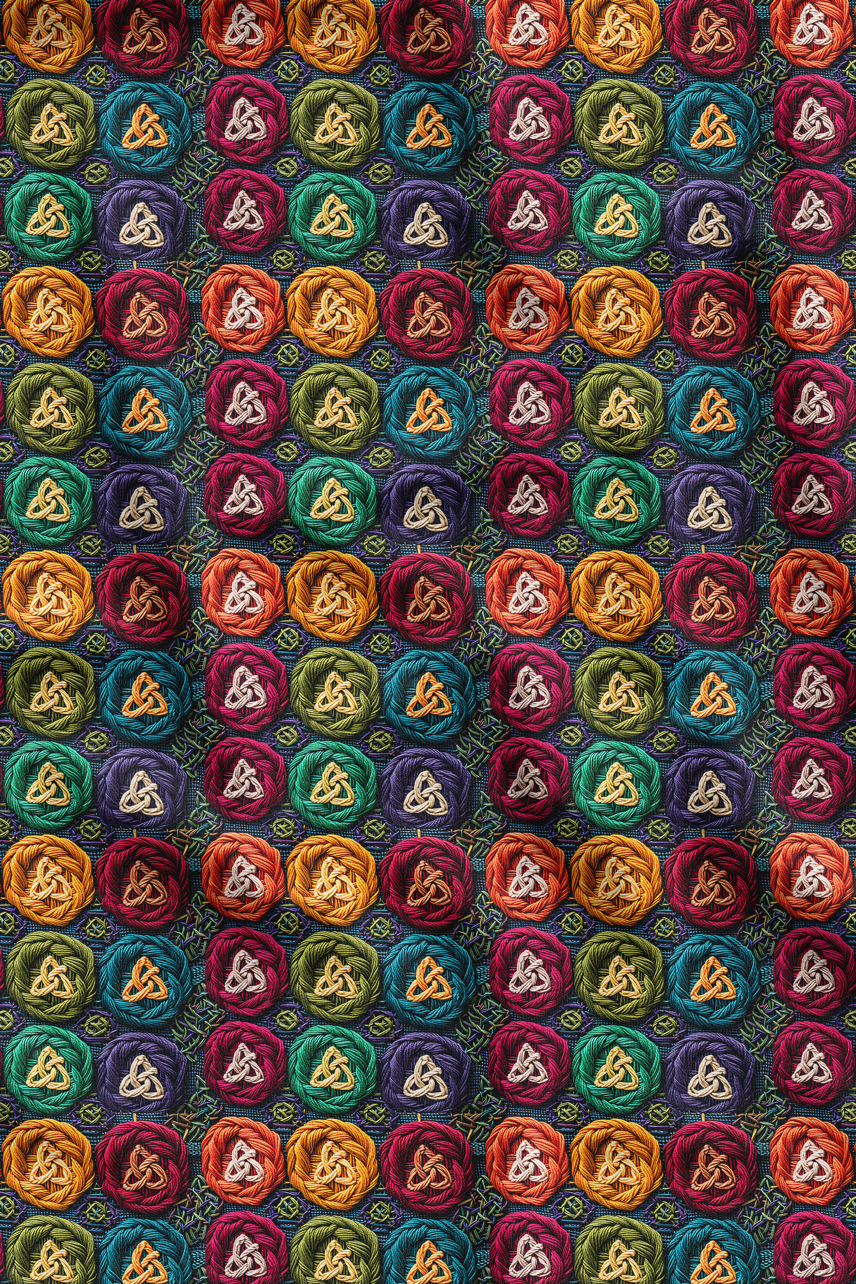 3D Yün Desenli Dijital Baskılı Kumaş