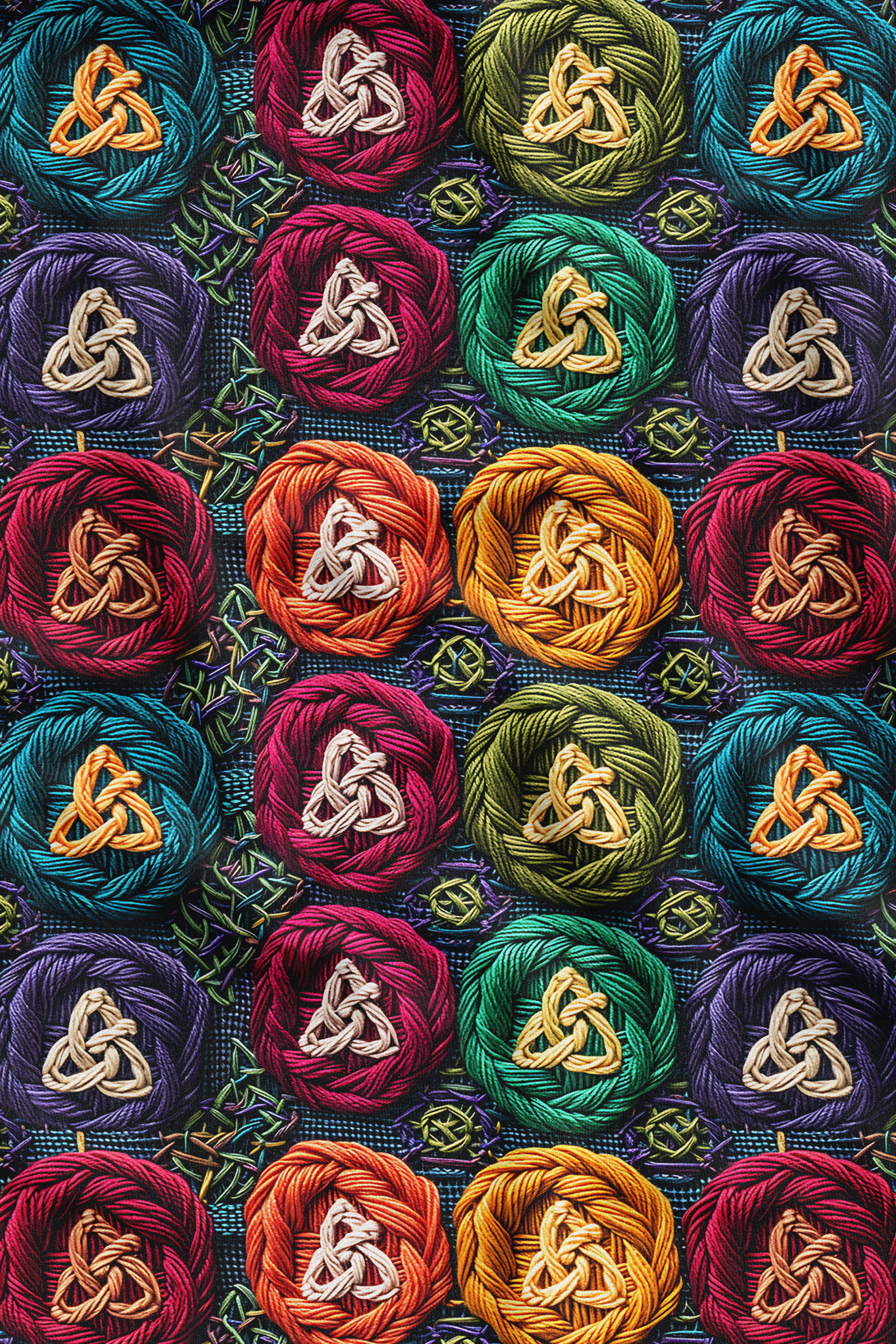 3D Yün Desenli Dijital Baskılı Kumaş