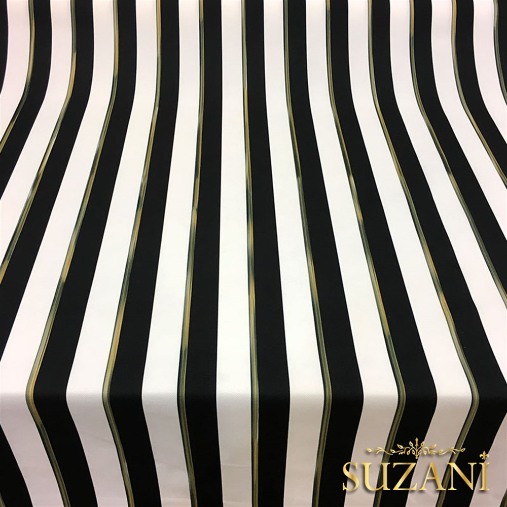 4x4cm Çizgili Yağlıboya Efektli Kumaş