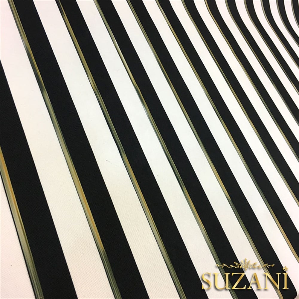 4x4cm Çizgili Yağlıboya Efektli Kumaş