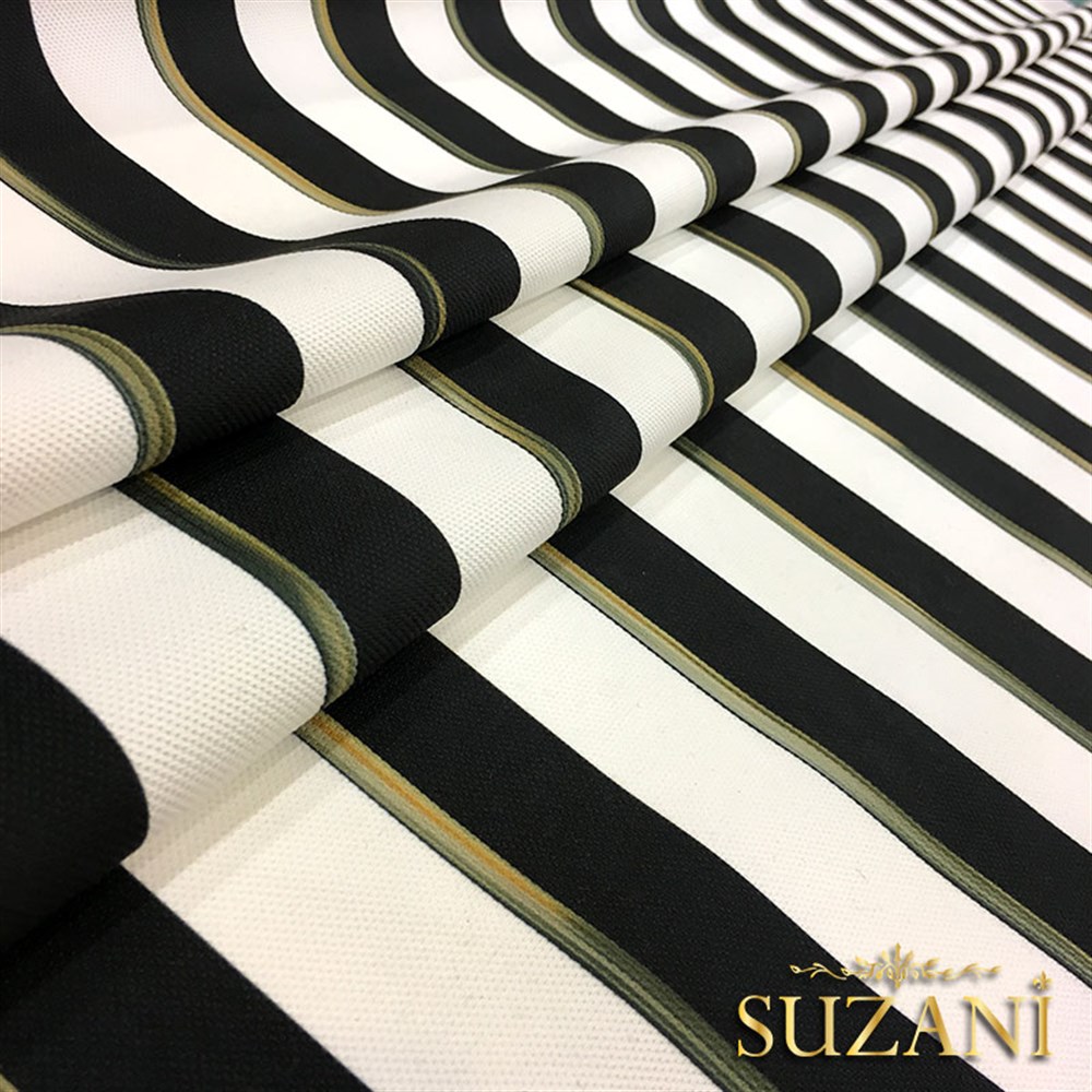 4x4cm Çizgili Yağlıboya Efektli Kumaş