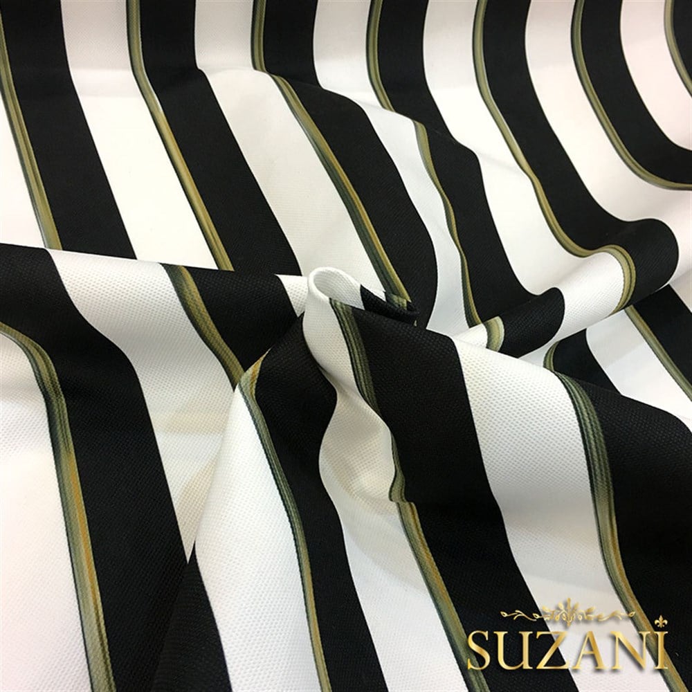 4x4cm Çizgili Yağlıboya Efektli Kumaş