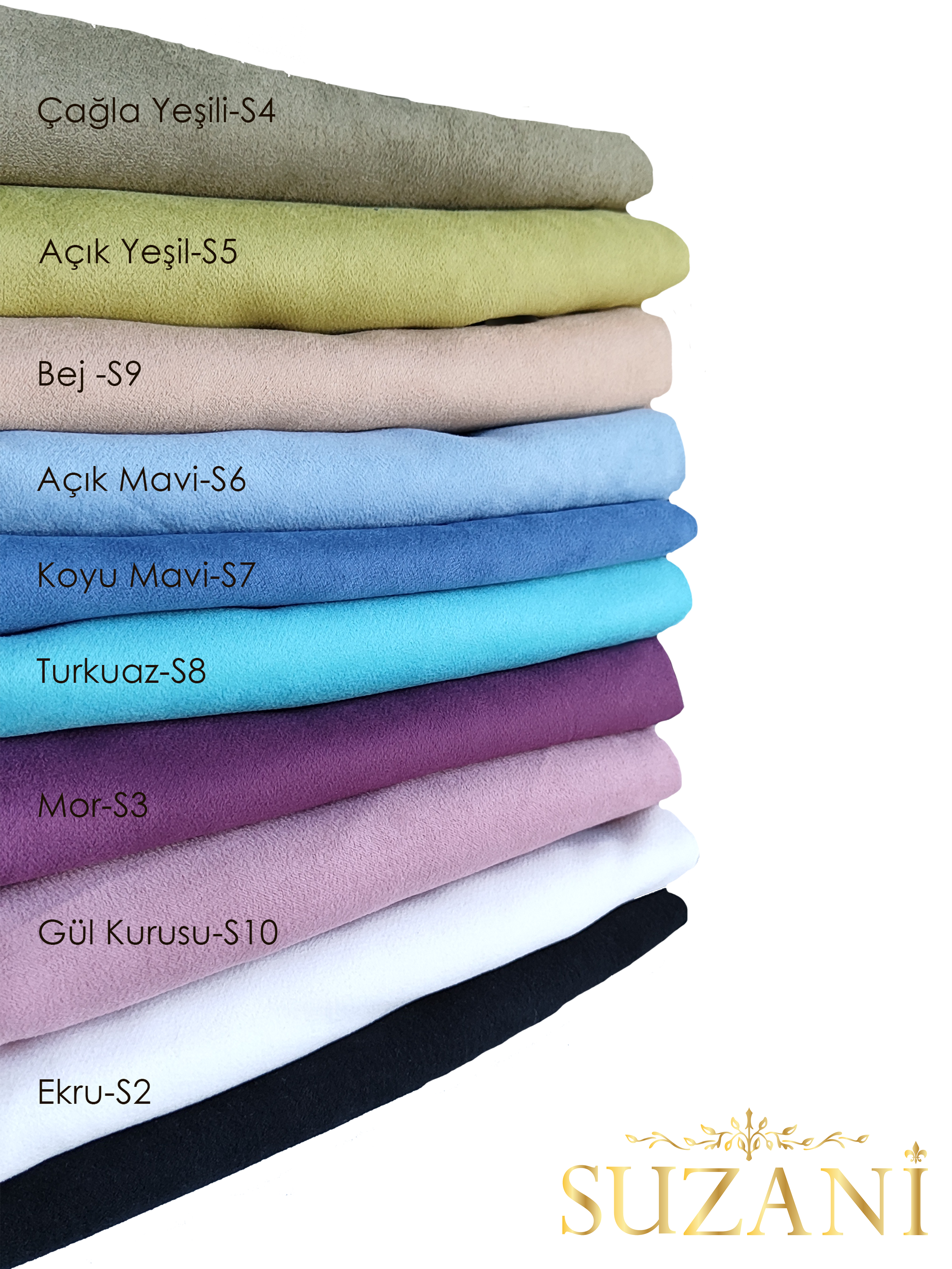 Açık Yeşil Süet Kumaş 