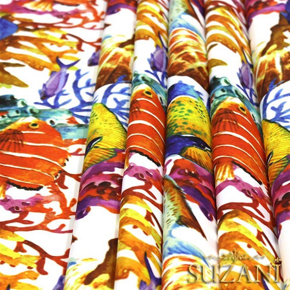 Akvaryum Desenli Kumaş