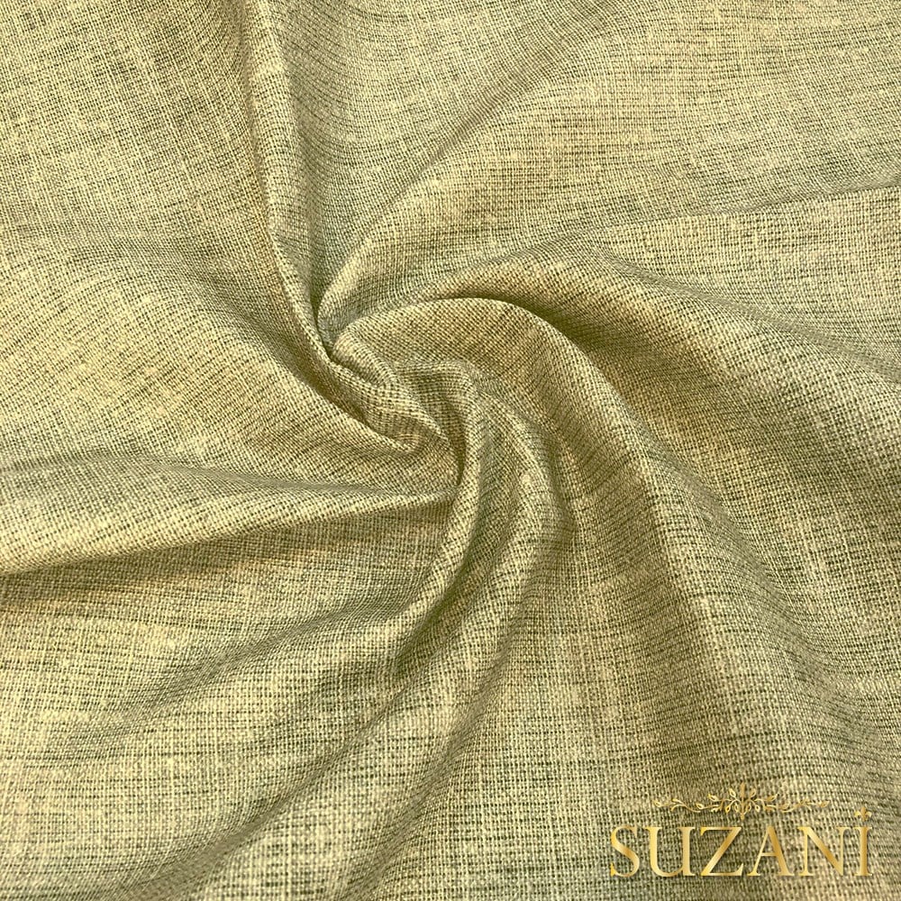 Antik Bej Keten Görünümlü Dijital Baskılı Kumaş