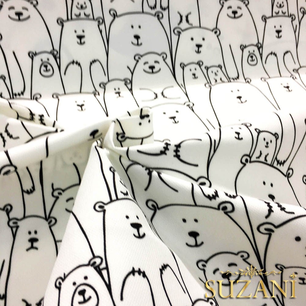 Ayıcıklar Desenli Çocuk Kumaşı