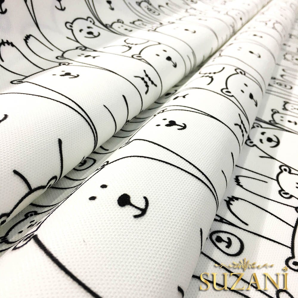 Ayıcıklar Desenli Çocuk Kumaşı