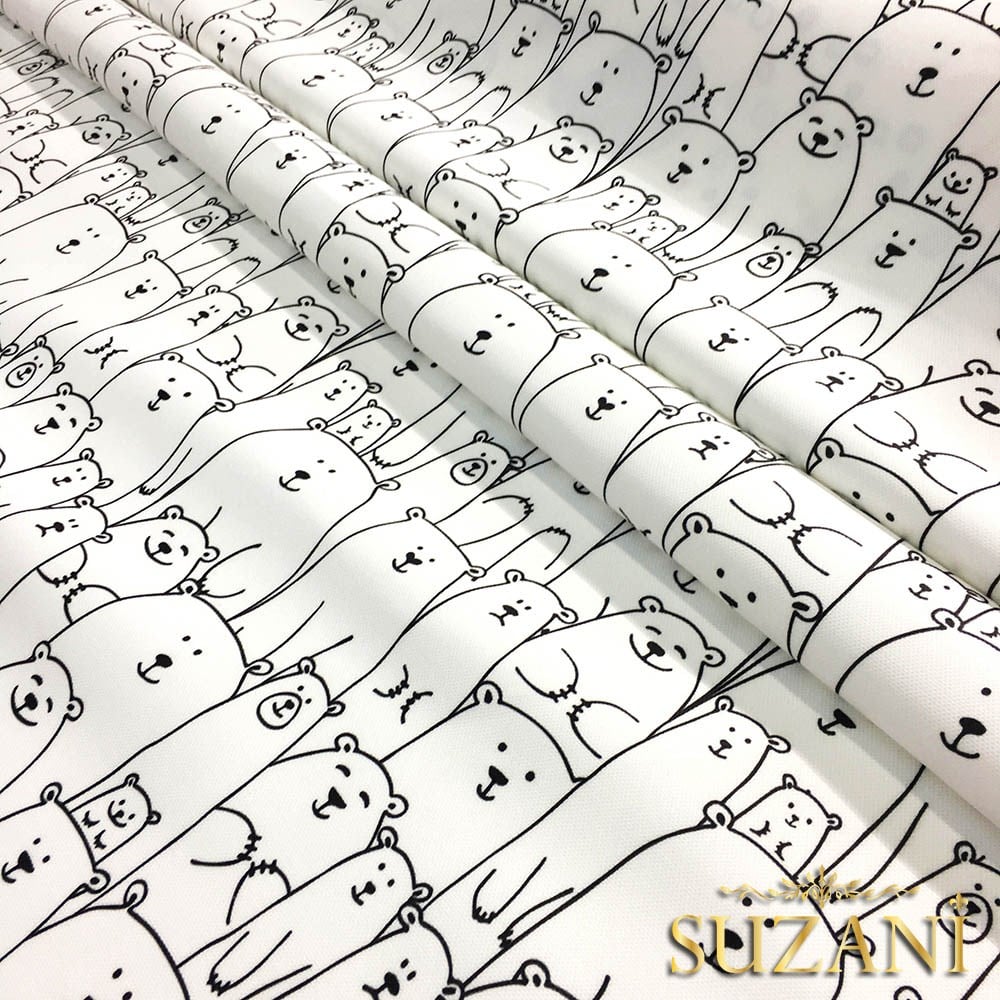 Ayıcıklar Desenli Çocuk Kumaşı