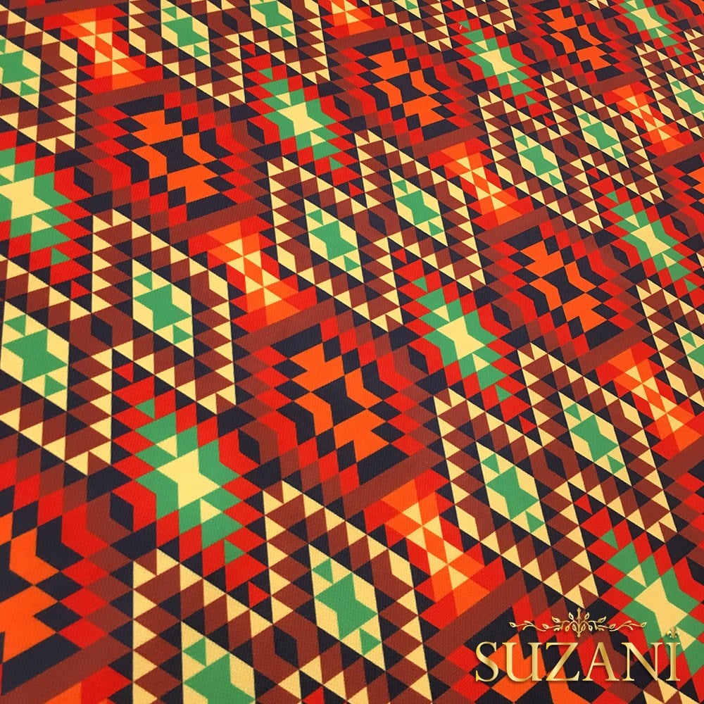 Aztek Kilim Desenli Kumaş